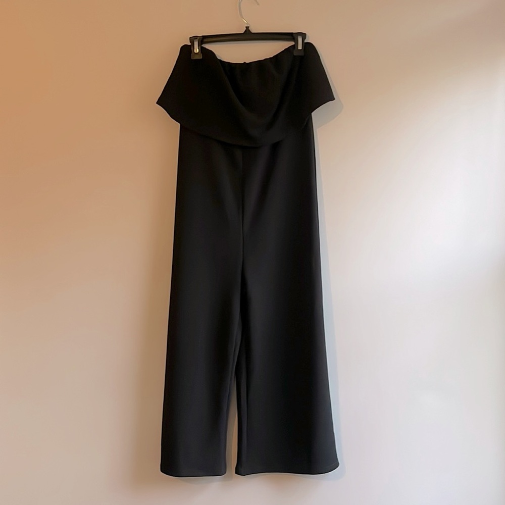 SHEIN black dressy, strapless jumpsuit - size Medium.